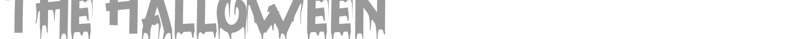 The Halloween font preview
